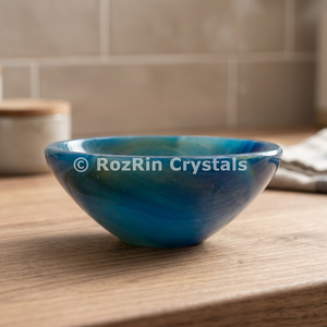 โถแกะสลักลายหินอาเกตบลูออนิกซ์สำหรับตกแต่งบ้าน - Product Image 3