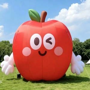 Globo Inflable con Forma de Fruta, Modelo de Dibujos Animados, Manzana, Plátano, Mascota, Impermeable, Duradero, para Decoración de Ferias Agrícolas, Eventos al Aire Libre, Verano - Product Image 1