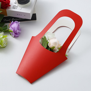 Bolsa de Papel Personalizada, Colorida y Elegante, con Asa, para Ramos de Flores, para Envolver Regalos, Exhibición en Tiendas de Floristería - Product Image 1