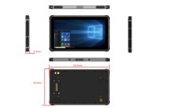 Tablette industrielle OEM 8 pouces écran tactile 8g + 256gb tablette durcie PC 4g Wifi Nfc Gps win10 tablette robuste Android véhicule voiture