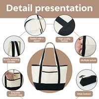Sac à main en coton biologique avec logo personnalisé pour un style de vie durable, sac fourre-tout en coton haute densité, emballage professionnel pour les marques