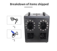 Effet spécial de scène 2 têtes RGBW 4in1 LED couleur bulle fumée brouillard machine à bulles pour événement de scène de fête de mariage en plein air