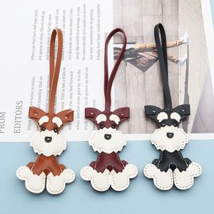 Nouveau Pendentif de Luxe en Cuir PU pour Chien, Pendentif de Sac à Main, Porte-clés de Voiture, Pendentif en Forme d'Animal de Dessin Animé, Breloques de Sac - Product Image 1