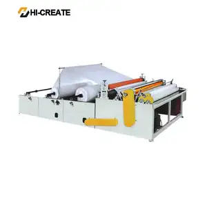 Rebobinado rollo de inodoro 1-3 capas de papel tisu de color y maquina de corte