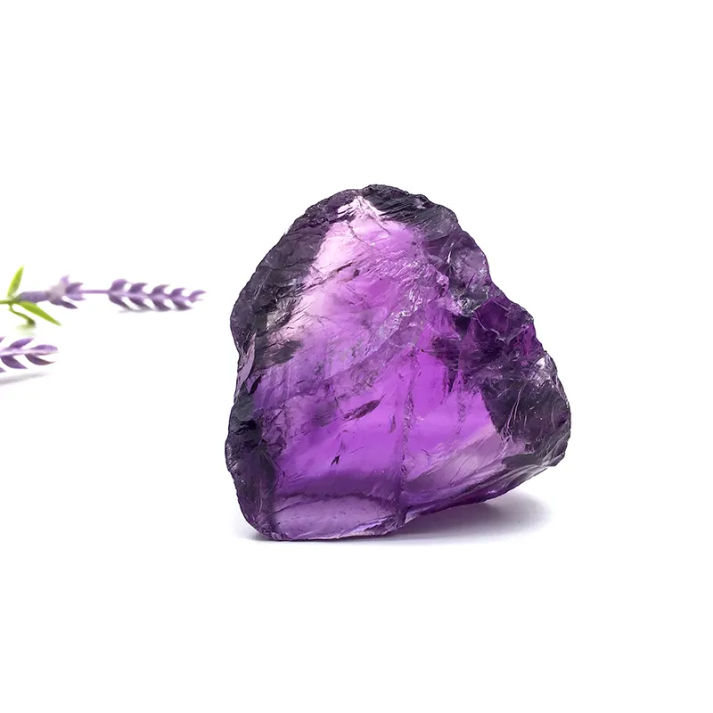 Wholesale High quality Natural Crystal Raw Amethyst Stones Healing Crystal Dark Rough Amethyst Gemstones for sale