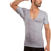 T-shirt Homme Basique Classique Coupe Slim Col en V Profond Anti-Transpiration – Fabricant