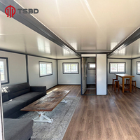 Maison en conteneur étanche 40 pieds extensible 20 pieds maison mobile caravane maisons portables 2 chambres à coucher 4 chambres maison en conteneur