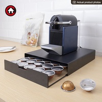 Organisateur moderne en métal pour capsules K-Cup, Dolce Gusto, Nespresso, support pour 30 capsules, support pour dosettes de café, tiroir de rangement