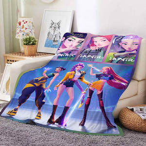 Couverture polaire en flanelle personnalisée style dessin animé coréen, idéale pour la décoration de chambre, les siestes d'étudiants et les voyages en voiture – Vente en gros - Product Image 4