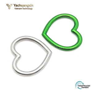 Guangzhou Zinc Alloy Rainbow <b>Heart</b>-shaped Ring Buckle Garment Handbag Accessories Ruixing RX-010F-1 - Product Image 2
