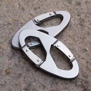 Mousqueton en alliage de zinc, verrouillable, pour camping en plein air, porte-clés durable - Product Image 3