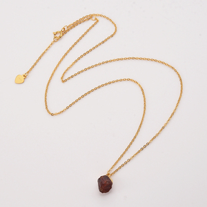 <span class=keywords><strong>Oro</strong></span> placcato 18K 925 in argento Sterling mese nascita donne delicate collana di cristallo naturale pietra natale - Product Image 6