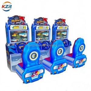 Machine de jeu de course de voitures à monnayeur pour enfants, équipement d'amusement, machine de simulation, usine source - Product Image 1