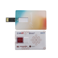 Flashdisk Kartu Kredit 64MB 8GB 16GB 32GB 64GB 128GB Pendrive USB 2.0 3.0 Cetak Logo untuk Distributor Grosir