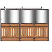 Belle boîte à cheval en bambou Cage pour animaux enduite de poudre de décrochage équin classique pour fermes et chevaux