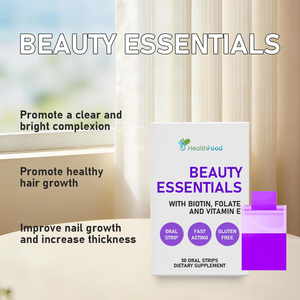 Cápsulas Orales de Biotina y Folato para Adultos, Ingredientes Esenciales de Belleza, Suplemento Herbal Natural para Promover una Piel Clara y Radiante - Product Image 2
