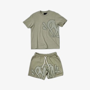 Lässige Polo-Shirt-Sets aus Baumwoll-Polyester, Pullover für Herren, Trainingsanzug mit individuellem LOGO, Herren T-Shirt und Shorts-Set mit Reißverschluss - Product Image 6