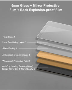 Nouvelle Lampe <span class=keywords><strong>Miroir</strong></span> Minimaliste NewThingLine, <span class=keywords><strong>Miroir</strong></span> <span class=keywords><strong>de</strong></span> <span class=keywords><strong>Salle</strong></span> <span class=keywords><strong>de</strong></span> <span class=keywords><strong>Bain</strong></span> LED 80x60cm <span class=keywords><strong>avec</strong></span> Écran Tactile, Intensité Variable, IP44, Anti-buée, Changement <span class=keywords><strong>de</strong></span> Température <span class=keywords><strong>de</strong></span> Couleur (CCT) - Product Image 5