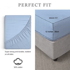 Drap de lit en coton biologique King Size à prix d'usine, doux et sain, pour une mise à la terre optimale et un sommeil naturel à la maison - Product Image 3