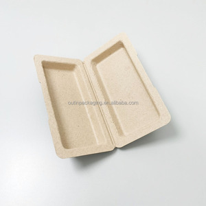 Scatola/Vassoio Cosmetico Personalizzato in Polpa di Carta di Bagassa di Canna da Zucchero Vergine Ecologica con Imballaggio Biodegradabile - Product Image 5