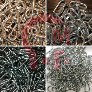 Hlm thép không gỉ mùa xuân Snap móc hình bầu dục nhanh chóng liên kết OEM an toàn không gỉ móc thép Carabiner Carbine Snap móc Clip - Product Image 6
