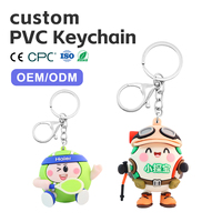Porte-clés en plastique en forme de poupée bébé à visage de fruit, personnalisable avec motif animal, pour clavier, scrunchie, ballon de football, sac, style dessin animé