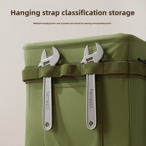 Toolbox Storage <b>Bag</b> Multi-functional Foldable Tote Side Pockets Thickened Oxford Fabric <b>Tool</b> Organizer for Living Room Modern - Product Image 4