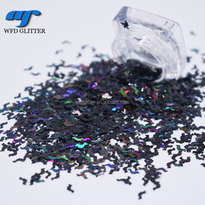 Trang Trí Halloween Polyester Lấp Lánh Ba Chiều Hình Con Dơi Màu Đen Lấp Lánh Cho Đồ Thủ Công - Product Image 5