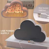 Lampu Meja Resin Art Deco Bentuk Bunga Tulip, Lampu Awan Cermin, Lampu Malam, Dekorasi Dinding, Vas Ruang Tamu, Promosi