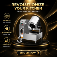 Friteuse à tambour électrique automatique en acier inoxydable pour cuisine de restaurant