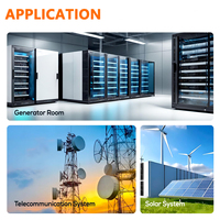 Batterie au gel AGM à borne frontale 12V 100Ah 105Ah 150Ah 200Ah, mince, à décharge profonde pour télécommunications, onduleurs et centres de données en rack