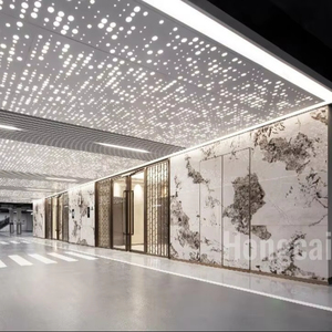 Nhà máy sản xuất hộp đèn nhôm 3000-4000-6000K, sản phẩm hiện đại tùy chỉnh trong thiết kế ánh sáng ảo ảnh, tấm trần đục lỗ chiếu sáng - Product Image 2