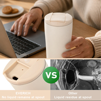 Mug à café isotherme en acier inoxydable 304 de 360 ml (12 oz), anti-fuite, compatible lave-vaisselle, avec couvercle, idéal pour les voyages d'affaires