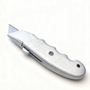 Pisau utilitas tugas berat multiguna dapat ditarik paduan aluminium dengan pisau yang dapat ditarik untuk pemotongan kemasan - Product Image 5