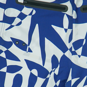 Quick-dry <b>side</b> pocket with zipper beach shorts <b>blue</b> print Shorts Men Swimming Trunks Summer surfing mens Beach Shorts - Product Image 6