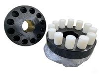 Accouplement à broches en nylon en PA6, accouplement à bride pour moteur, service OEM disponible avec livraison rapide.
