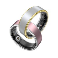 Anneau intelligent élégant en acier inoxydable, moniteur de santé, suivi de la fréquence cardiaque, du taux d'oxygène dans le sang, du sommeil, étanche IP68, télécommande