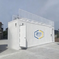 Centre de Données Mobile Portable à Déploiement Rapide, Rack de Serveur 20 et 40 pieds, Refroidissement par Air pour Commande Mobile