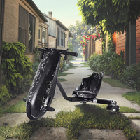 Trottinette électrique à 3 roues pour enfants avec roues en PU et lumières LED clignotantes, jouet d'extérieur pour enfant
