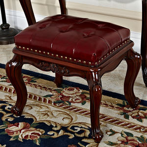 เก้าอี้หนังไม้มะฮอกกานีเฟอร์นิเจอร์ตกแต่งบ้านสไตล์อเมริกันเก้าอี้เปลี่ยนรองเท้าสำหรับ G366ห้องนอน - Product Image 2