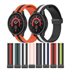 Correa de reloj de 20mm y 22mm con hebilla magnética para <span class=keywords><strong>Samsung</strong></span> Galaxy <span class=keywords><strong>Watch</strong></span> <span class=keywords><strong>4</strong></span> 40/44 /41/45mm <span class=keywords><strong>Classic</strong></span> <span class=keywords><strong>42</strong></span> 46mm, correa de silicona - Product Image 2