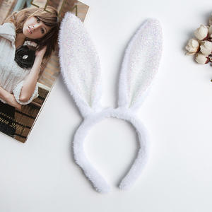 फ़ैक्टरी-कोरियन संस्करण नए ढीले बाल कुत्ते और खरगोश कानों के सिर वाले बच्चों के दिन प्रदर्शन खरगोश के हेडबैंड पशु आकार - Product Image 6