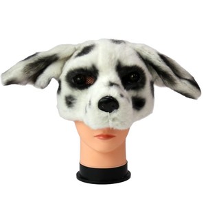 Máscara de Perro de Peluche de Media Cara, Color Blanco, Talla Única, Disfraz de Poodle para Cosplay, Fiesta, Halloween - Product Image 5