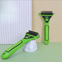 Ciseaux professionnels pour animaux de compagnie, démêlants, ergonomiques, avec poignée en caoutchouc antidérapante, brosse pour poils de chien et de chat, accessoire de toilettage pour poils emmêlés et à perdre