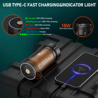 Lampe de plongée étanche Wurkkos DL46 de haute qualité, 20 000 lumens, 6 * XHP50.2 LED, puissante, rechargeable par USB, torche sous-marine