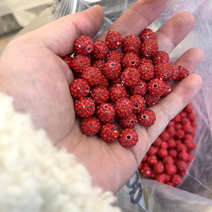 Nhà Sản Xuất 4-10Mm Vòng Rhinestone Polymer Đất Sét Hạt Thủy Tinh Rhinestone Hạt Vòng Cổ Disco Bóng Hạt Đối Với Trang Sức Làm - Product Image 5