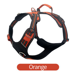 Tali anjing empuk lembut reflektif dapat diatur terbaik untuk anjing besar pegangan latihan kontrol mudah terbuat dari kulit nilon plastik PU - Product Image 4