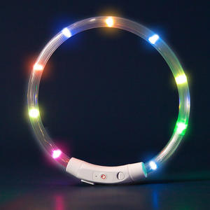 Collare per cani regolabile notte luminoso Anti-morso Anti-smarrimento per animali domestici per personalizzare il collare di ricarica per cani comodi - Product Image 6