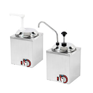 Calentador de Salsas Comercial de 4.3QT, Dispensador Eléctrico de Queso para Nachos de 600W, Bomba de Acero Inoxidable 86-194 ℉   para Hot Fudge Chili Caramel - Product Image 5