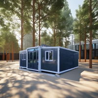 Maison conteneur extensible de luxe Petites maisons préfabriquées Panneau sandwich en acier fabriqué en Chine Matériau Design moderne Extérieur
